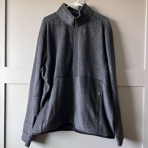NWT Cutter & Buck Full Zip Jacket Mens XXL Fleece Sport Grey Outdoor Golf